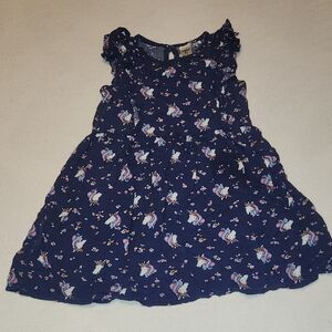 Oshkosh B'gosh Unicorn Print Navy Blue Kids Dress